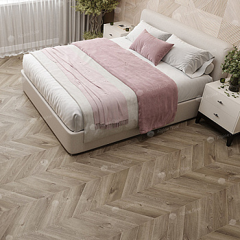 Кварцвиниловая плитка Alpine Floor Альпийский шеврон (Chevron Alpine) ECO 18-3 Дуб Натуральный Отбеленный
